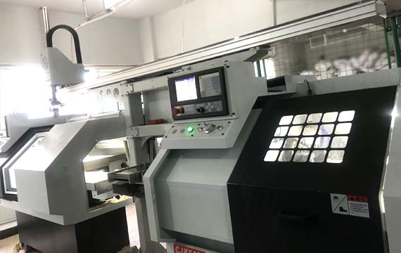 Cable gland components on machining equipment